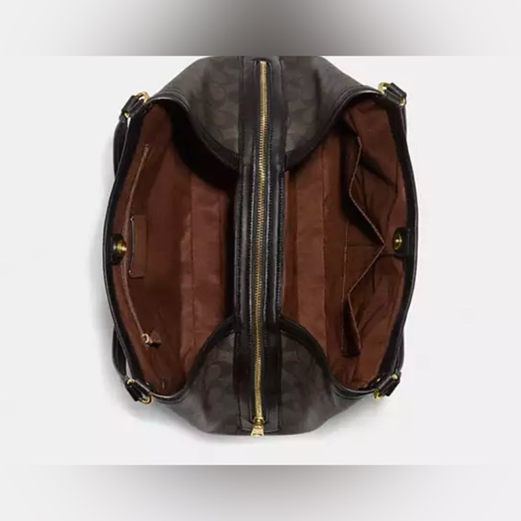 NEW COACH Kristy Shoulder Bag In Blocked Signature Canvas - Picture 6 of 8